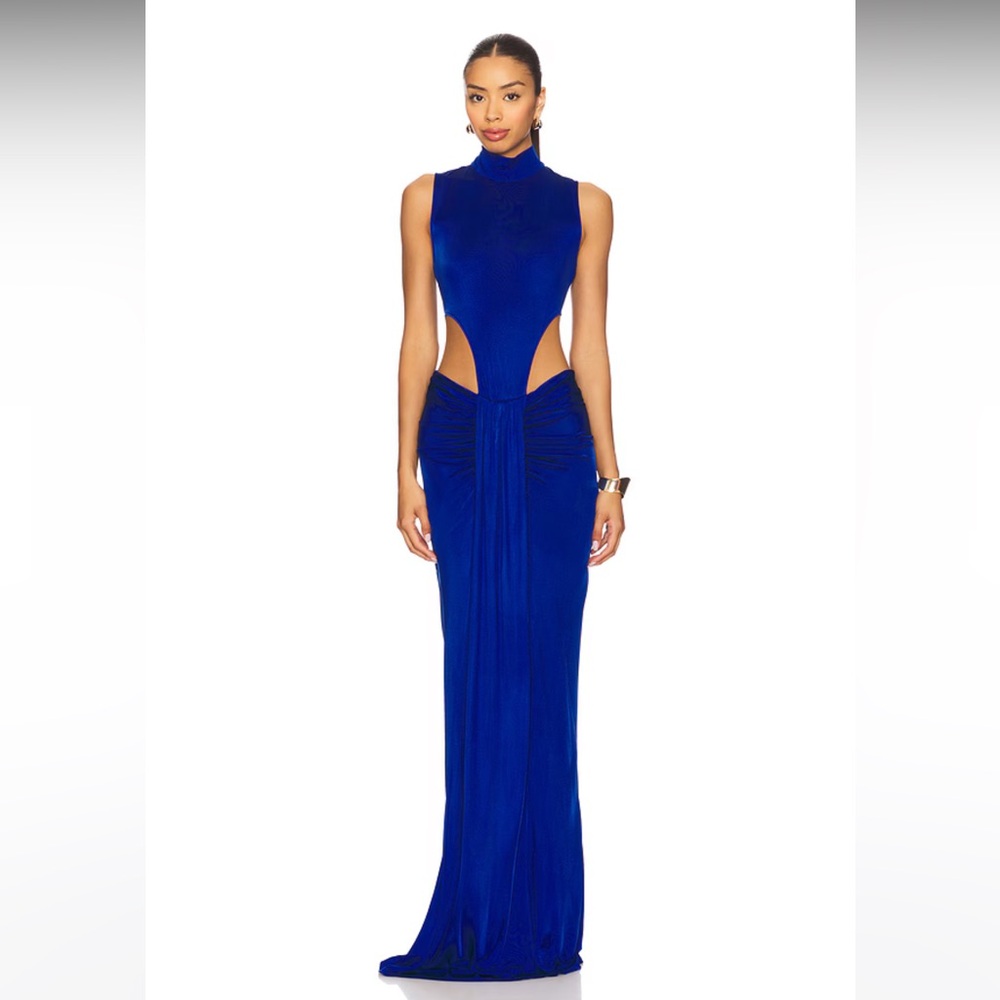 NWOT! NBD The Mohini Gown in Cobalt Blue - Picture 3 of 8